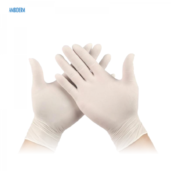 Guantes de látex Ambiderm Derma Flex